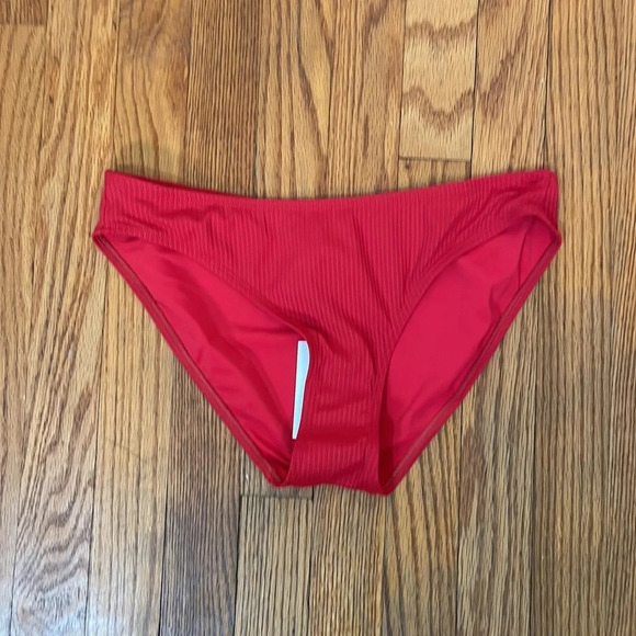 Andie x Mindy Bikini Set Maui Top Rib Swimsuit Flame Red size small NWT/NWOT - Picture 6 of 14